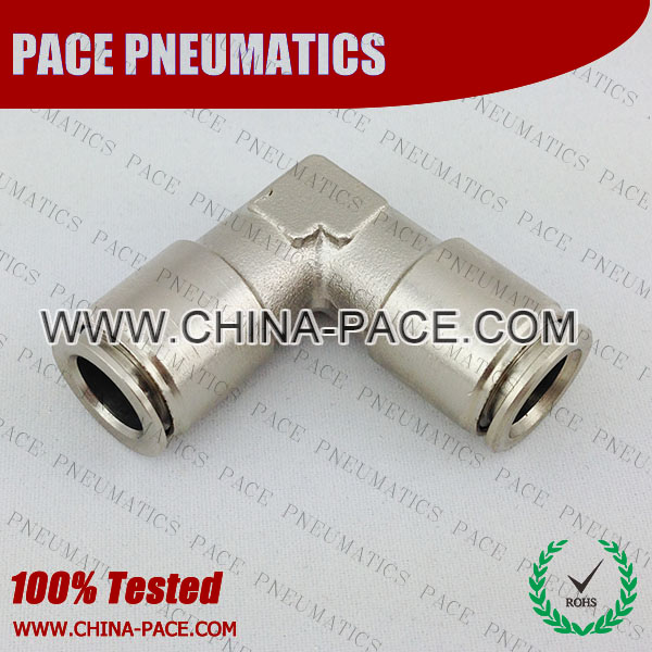 PMPU, All metal Pneumatic Fittings with NPT AND BSPT thread, Air Fittings, one touch tube fittings, Pneumatic Fitting, Nickel Plated Brass Push in Fittings